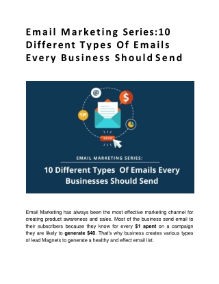 10 Different Types Of Emails Every Business Should Send