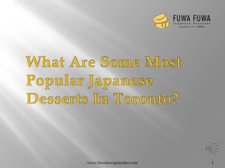 What Are Some Most Popular Japanese Desserts In Toronto