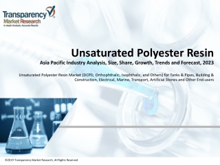 Asia Pacific Unsaturated Polyester Resin Market : Industry Outlook by 2023