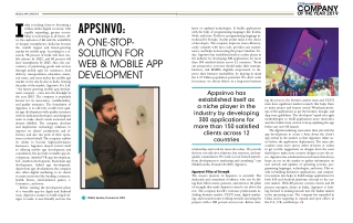 CIOReview India Magazine Feature Appsinvo as a Company of the Year 2019 | A One-Stop-Solution For Web & Mobile App Devel