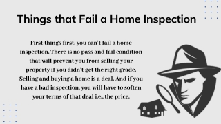 Things that Fail a Home Inspection