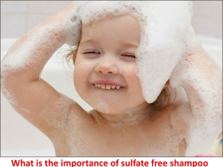 Importance of sulfate free shampoo