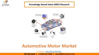 Automotive Motor Market Size- KBV Research