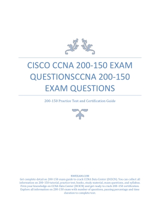 [PDF] Cisco 300-085 (CAPPS) Sample Questions