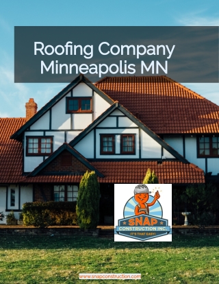 Roofing Company Minneapolis MN