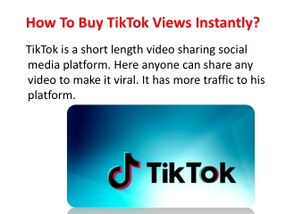 How To Buy TikTok Views Instantly?