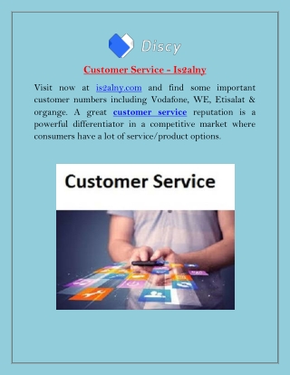 Customer Service | Is2alny