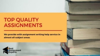 Best Quality Assignment Help | availed Assignment Help