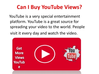 Can I Buy YouTube Views?