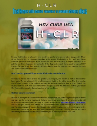 HSV CURE USA