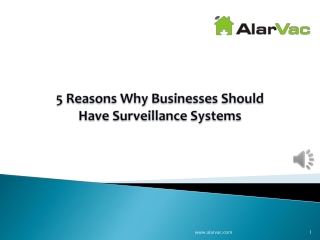 5 Reasons Why Businesses Should Have Surveillance Systems
