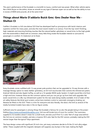 Examine This Report on D'addario Cadillac In Shelton - Bridgeport & New Haven, Ct ...