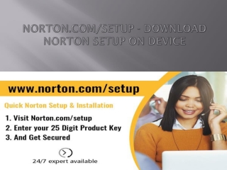 norton.com/setup - Steps to Install Norton Setup