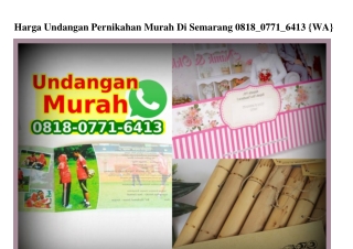 Harga Undangan Pernikahan Murah Di Semarang O818.O771.6413[wa]
