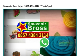 Souvenir Bros Rajut O857-4384-2114[wa]