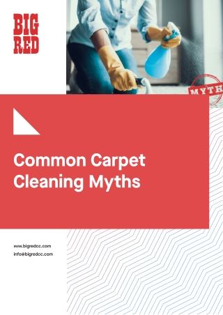 Common Carpet Cleaning Myths