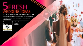 5 Fresh Wedding Ideas by Party Bus  Columbus Company
