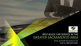 Best Black Car Service in The Greater Sacramento Area