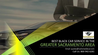 Black Car Service in The Greater Sacramento Area