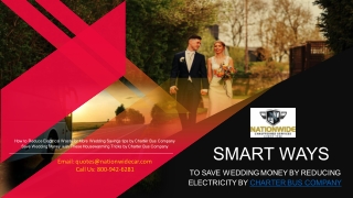Smart Ways to Save Wedding Money by Reducing Electricity by Party Bus Company