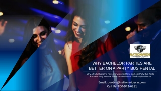 Why Bachelor Parties are Better on a Party Bus Rental