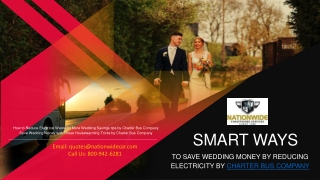 Smart Ways to Save Wedding Money by Reducing Electricity by Charter Bus Company