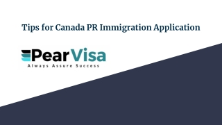 Tips for Canada PR Immigration Application