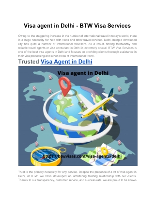 Visa Agent in Delhi