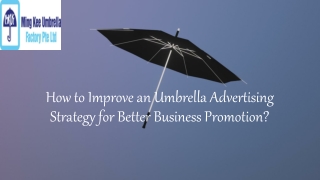 How to Improve an Umbrella Advertising Strategy for Better Business Promotion?