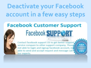 Deactivate your Facebook account in a few easy steps