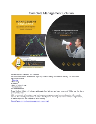 Complete Management Solution
