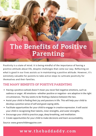 The Benefits of Positive Parenting