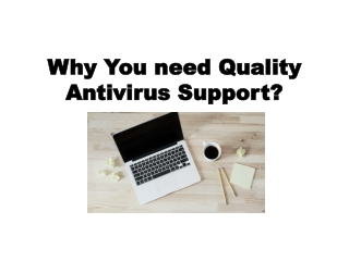 Why you need Quality Antivirus Support?