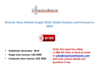 Global Dichroic Glass Market and Forecast to 2024