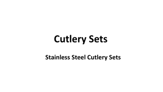 stainless steel cutlery set