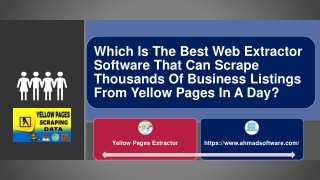 Which Is The Best Web Extractor Software That Can Scrape Thousands Of Business Listings From Yellow Pages In A Day?