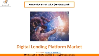 Digital Lending Platform Market Size- KBV Research