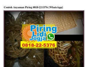 Contoh Anyaman Piring O8I8 22 5376[wa]