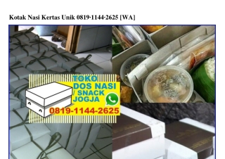 Kotak Nasi Kertas Unik 081911442625[wa]