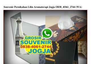 Souvenir Pernikahan Lilin Aromaterapi Jogja O838~4O61~2744[wa]