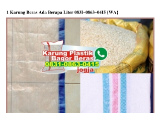 1 Karung Beras Ada Berapa Liter Ô831 Ô863 Ô415[wa]