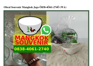 Obral Souvenir Mangkok Jago 0838~4061~2740[wa]