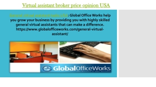 Virtual assistant broker price opinion USA