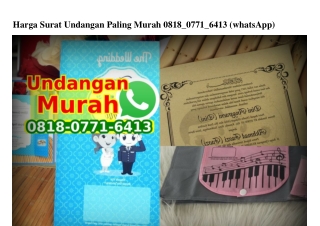 Harga Surat Undangan Paling Murah 0818_0771_6413[wa]