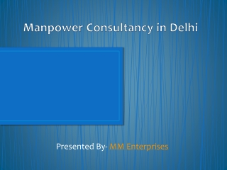 Manpower Consultancy in Delhi