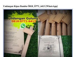 Undangan Kipas Bambu O818 O771 6413[wa]