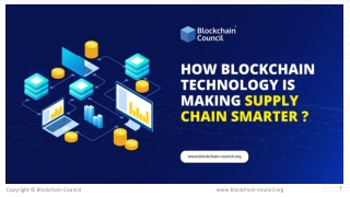 How is Blockchain technology making the supply chain smarter?