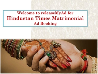 Hindustan Times Matrimonial Ad Rate Card