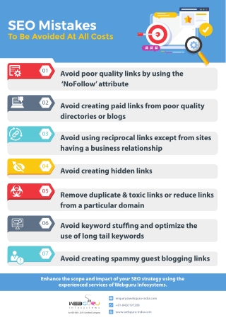 An Infographic on Avoiding The SEO Mistakes