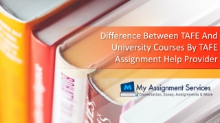 Difference Between TAFE And University Courses By TAFE Assignment Help Provider